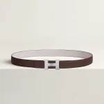 Mini Constance belt buckle & Reversible leather strap 24 mm